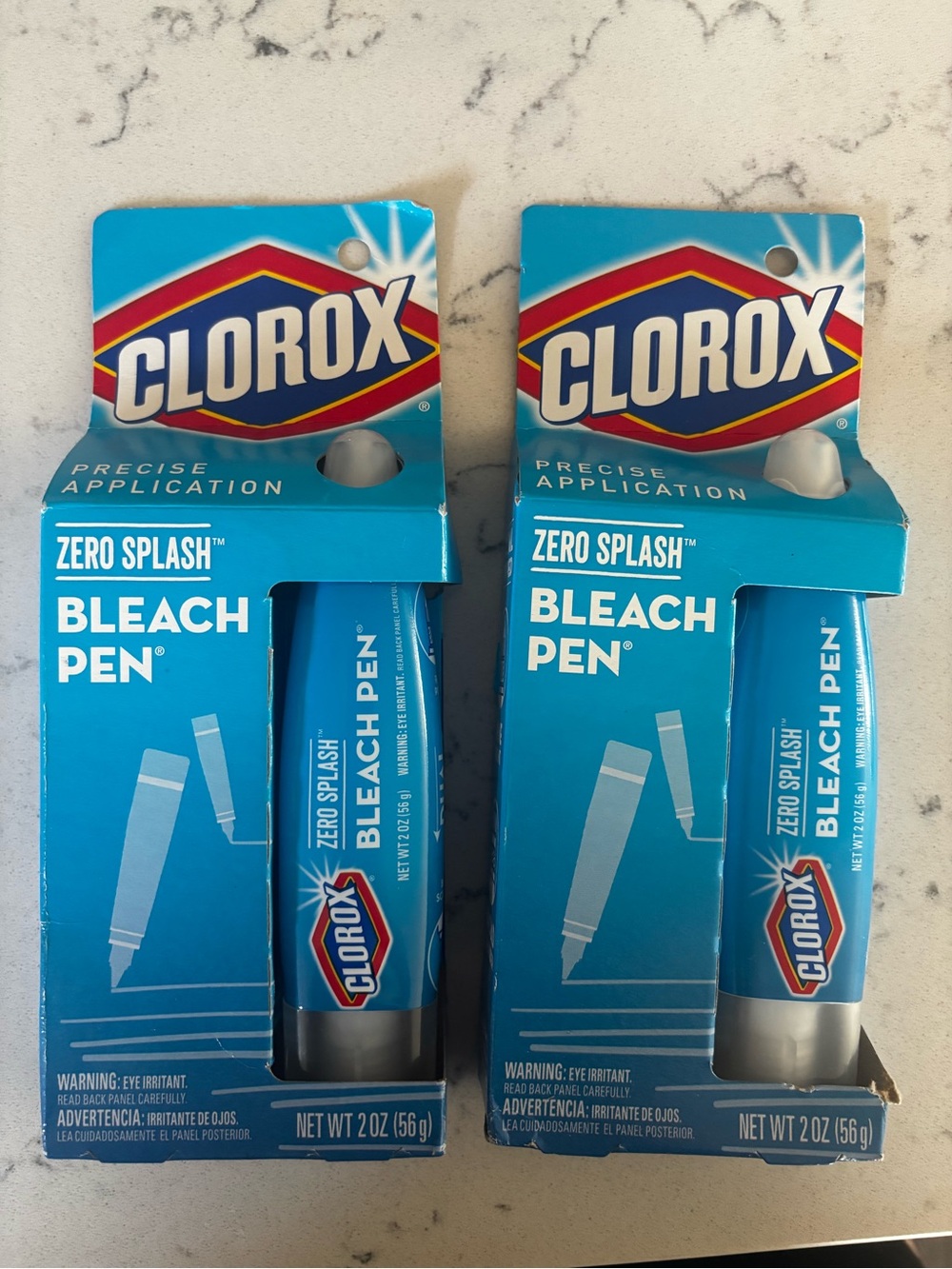 2x Clorox Zero Splash Bleach Pen